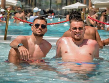 Nedim Bajrami on a vacation in Dubai with Fatnis Kolica